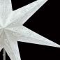 Preview: Curves Batik White - Foldable glowing star, paper poinsettia with 7 points, 60 cm